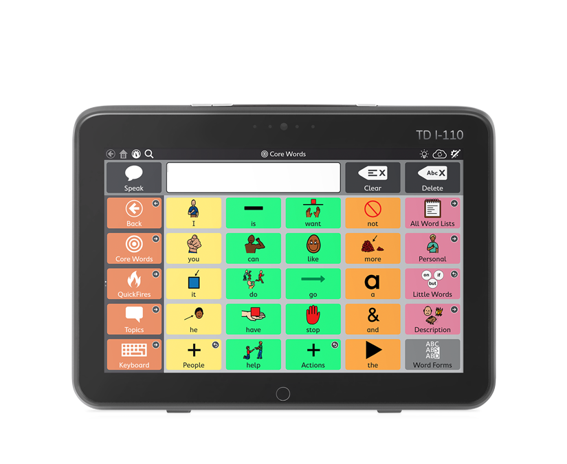 Tobii Dynavox TD I-110 SGD avec l'application TD Snap AAC