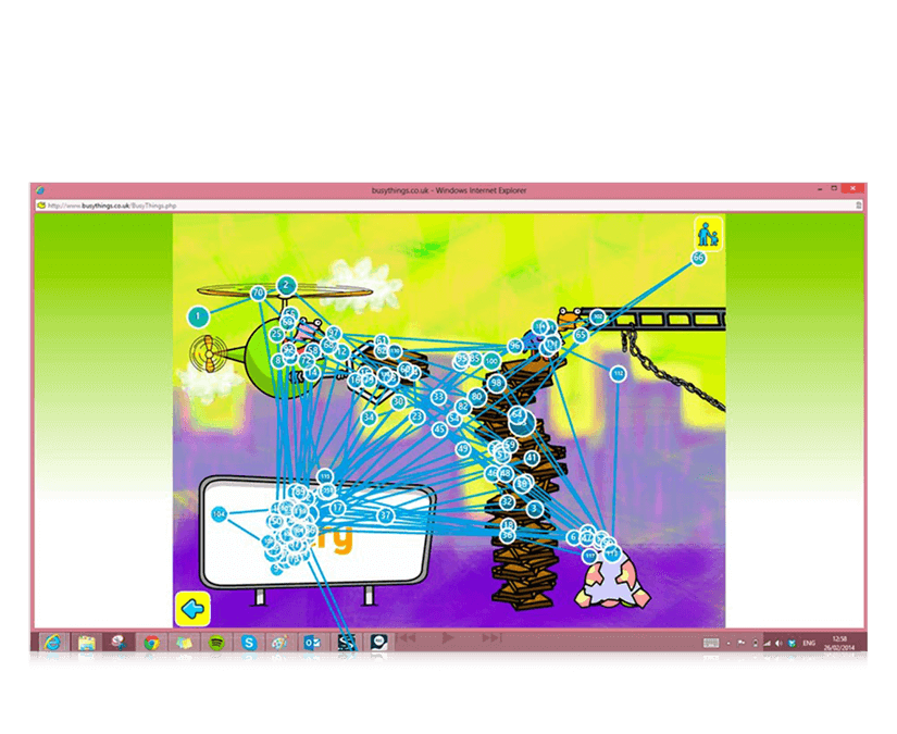 Tobii Dynavox Gaze Viewer Heatmap on Image