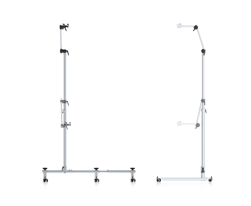 Tobii Dynavox ConnectIT Vario Floorstand featuring rolling flexible base and adjustable height