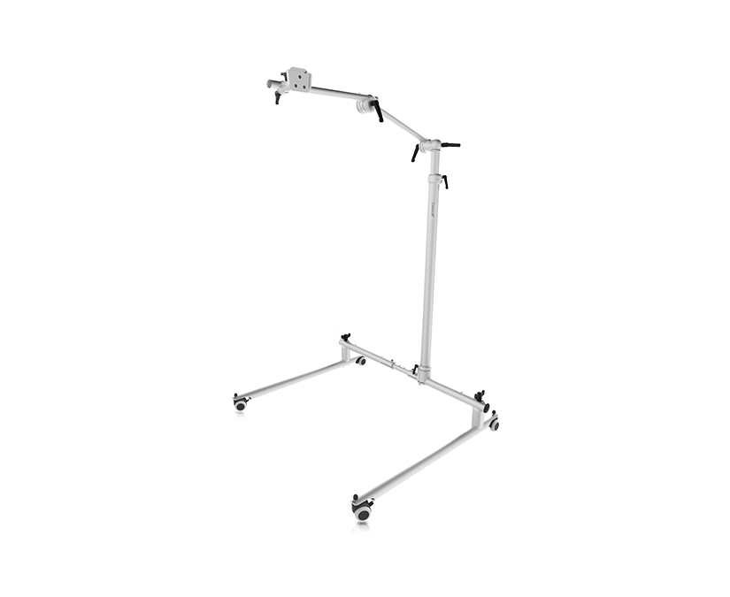 Tobii Dynavox ConnectIT FS-Vario Floorstand featuring rolling flexible base and adjustable height