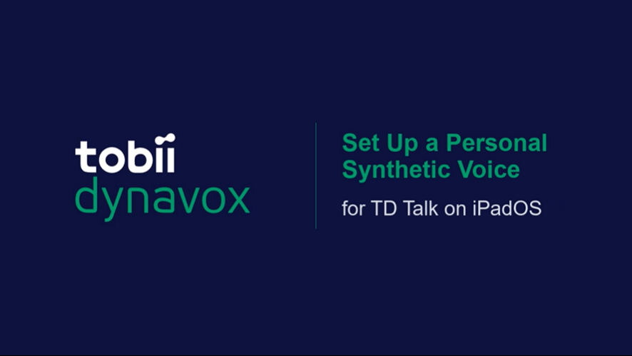 Configuration d'une voix synthétique personnelle pour TD Talk sur iOS