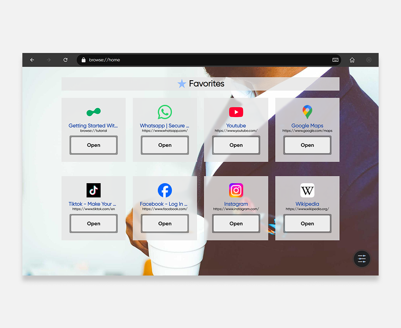 TD Parcourir la page d'accueil avec les favoris