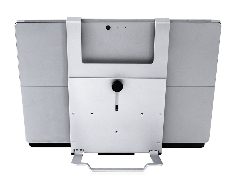 PCEye brackt vue de dos avec tablette