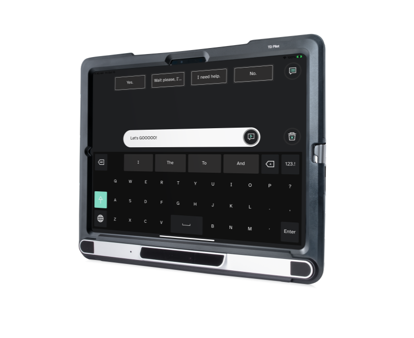 Tobii Dynavox TD Pilot device featuring TD Talk