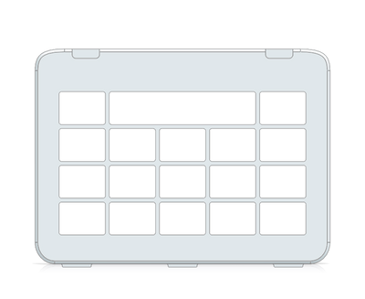I-110 TD Snap Keyguard 3x4 Vocabulary Grid 4x5 total