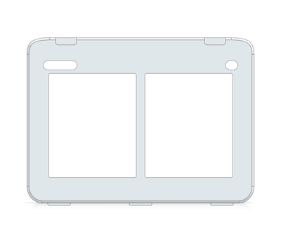 I-110 TD Snap Keyguard 1x2 Vocabulary Grid with Menu