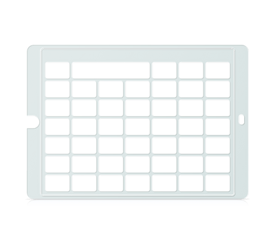 Speech Case Keyguard for TD Snap 6x6 Vocabulary Grid 7x7 Total Grid with Message Window and Toolbar