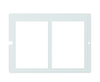 Speech Case Keyguard for TD Snap with 1x2 Vocabulary Grid