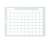 Speech Case Pro Keyguard for TD Snap with 8x10 Vocabulary Grid 9x11 Total Grid with Menu