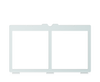 Tobii Dynavox I-13 Keyguard for TD Snap 1x2 Vocabulary Grid