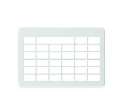 TD Snap 6 x 6 keyguard with message window