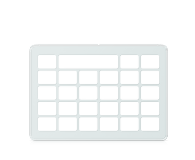 Communicator 5 6 x 5 keyguard with message window