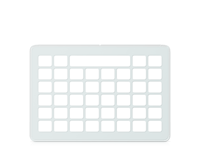 Communicator 5 8 x 6 keyguard with message window