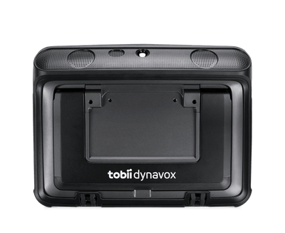 Back view of the Tobii Dynavox TD I-110 SGD featuring area for a mount plate
