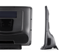 Tobii Dynavox TD I-16 AAC device rear view featuring Partner Window, speaker, mounting plate and Adjustable Base