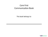 Core First Communication Book cover page