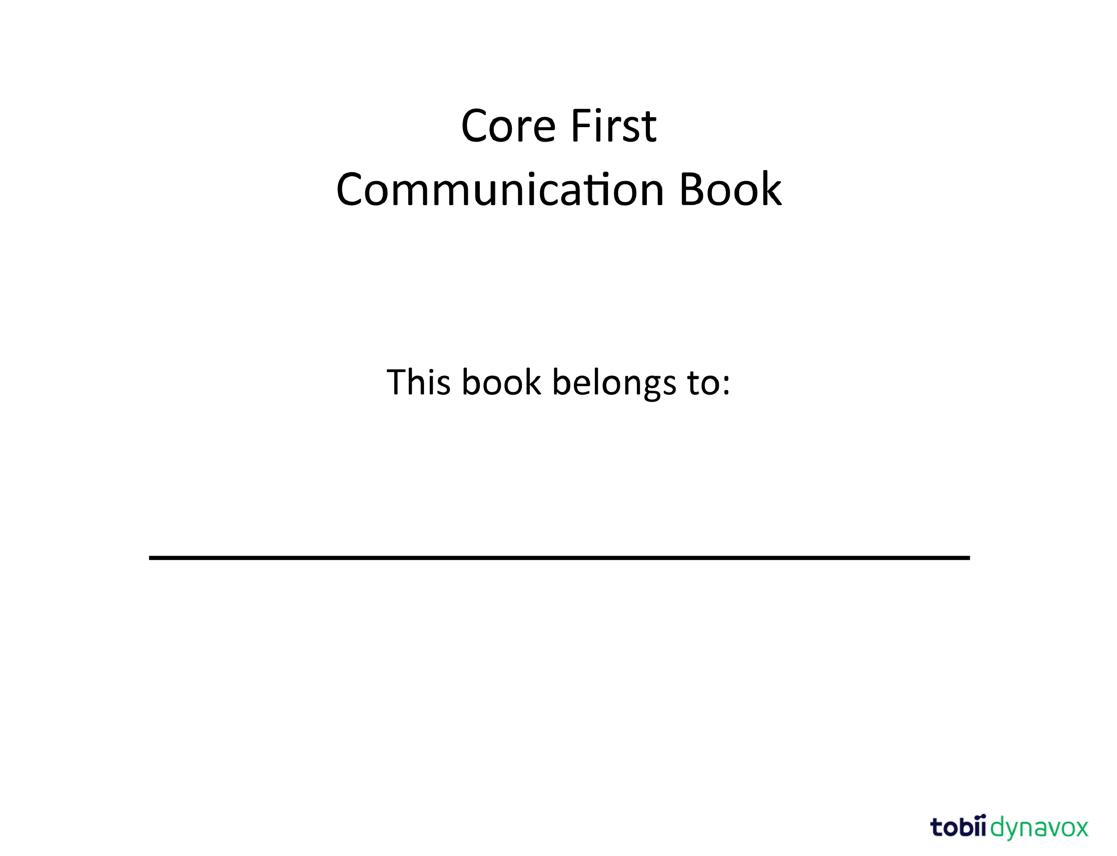 Core First Communication Book cover page